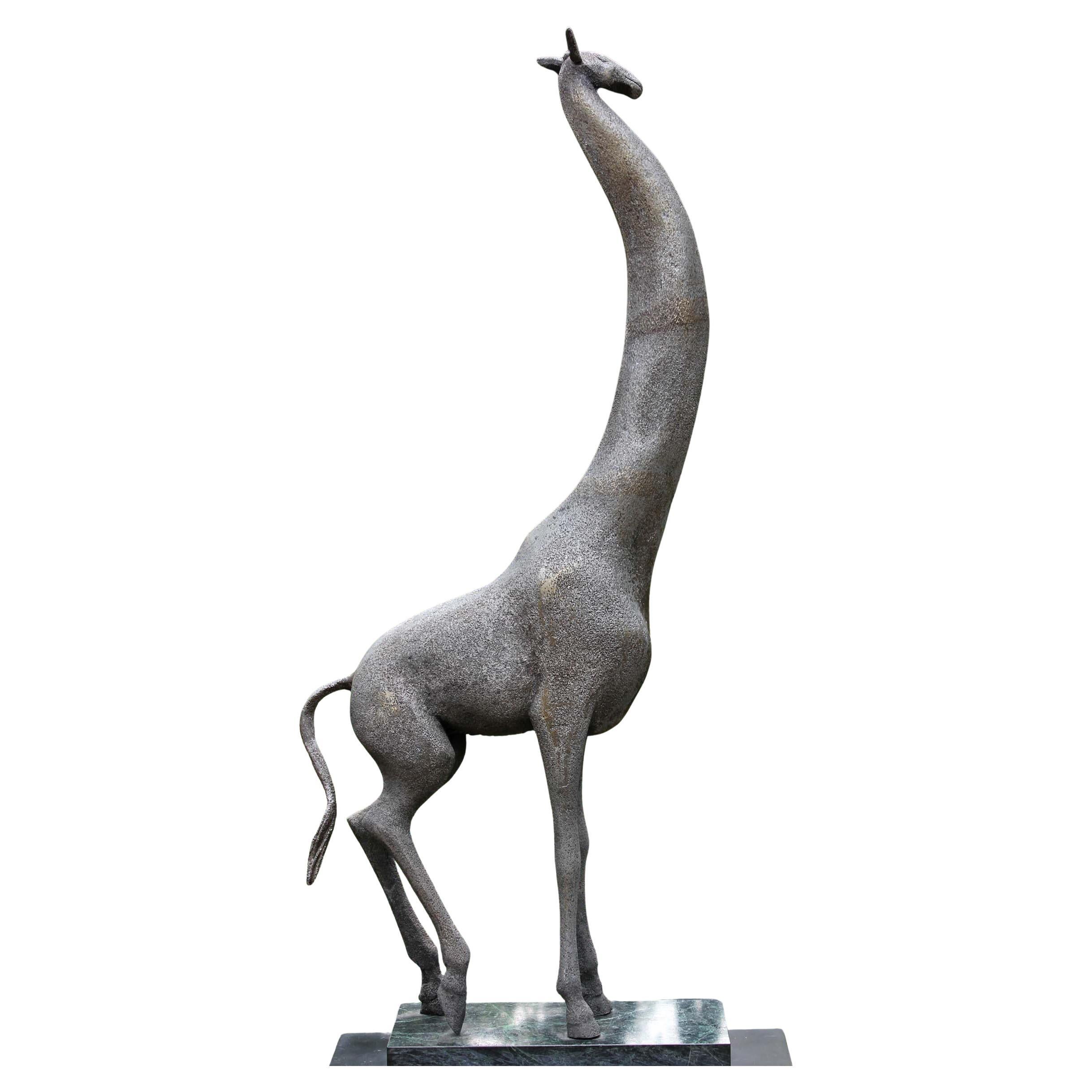 Large Modern Giraffe Sculpture, American, Mid- Century For Sale 1