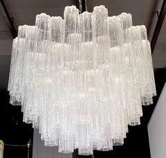 Großer Modern Ice Tronchi Murano Glas Kronleuchter
