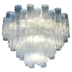 Gran araña moderna de cristal de Murano Ice Tronchi