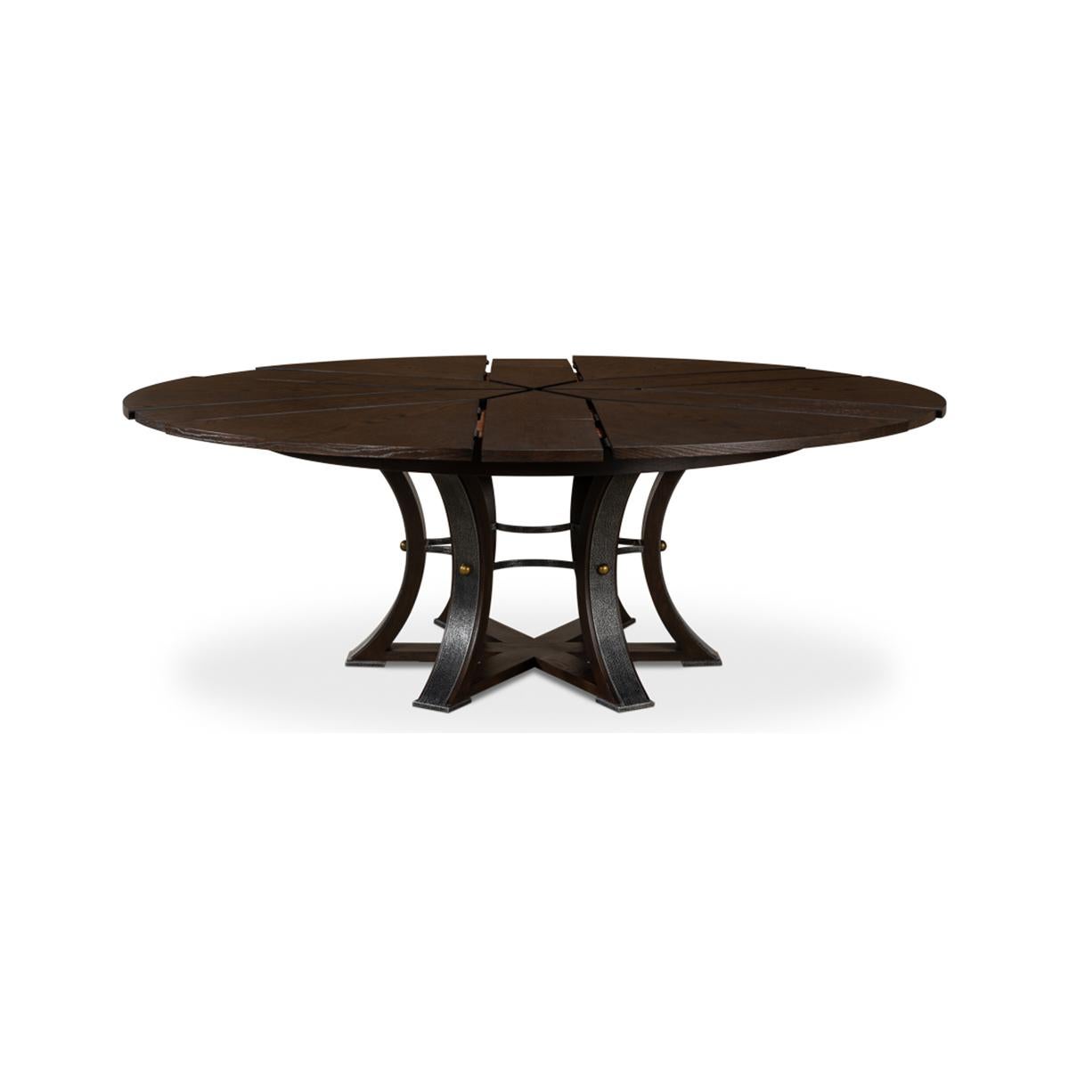 Large Modern Industrial Dining Table - 84 - Burnt Brown In New Condition For Sale In Westwood, NJ