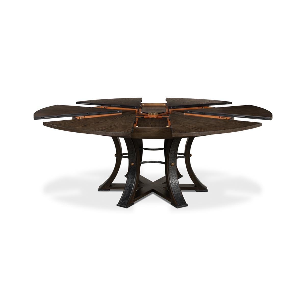 Vietnamese Large Modern Industrial Dining Table - 84 For Sale