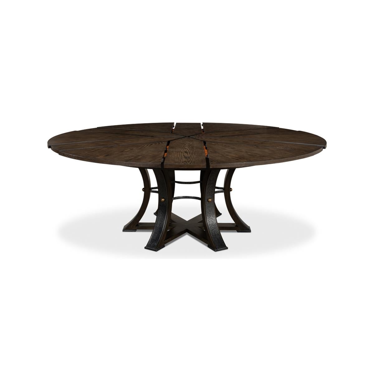 Contemporary Large Modern Industrial Dining Table - 84 For Sale