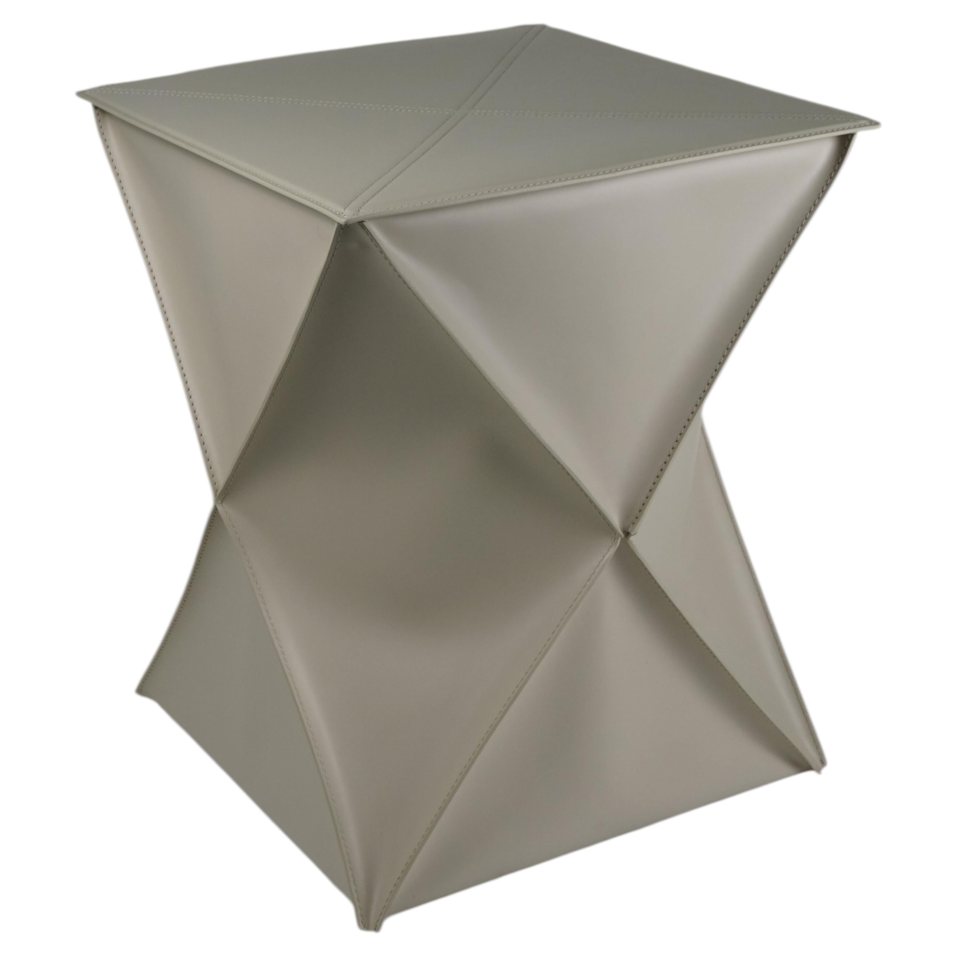 Large Modern Leather Laundry Basket CLEXI by Limac Design For Sale
