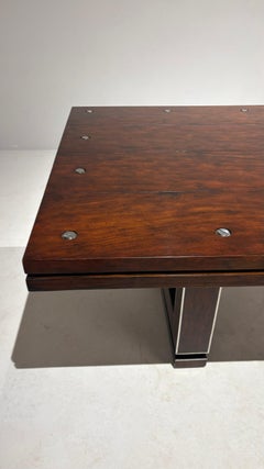 Large Modern Mahogany Dining Table