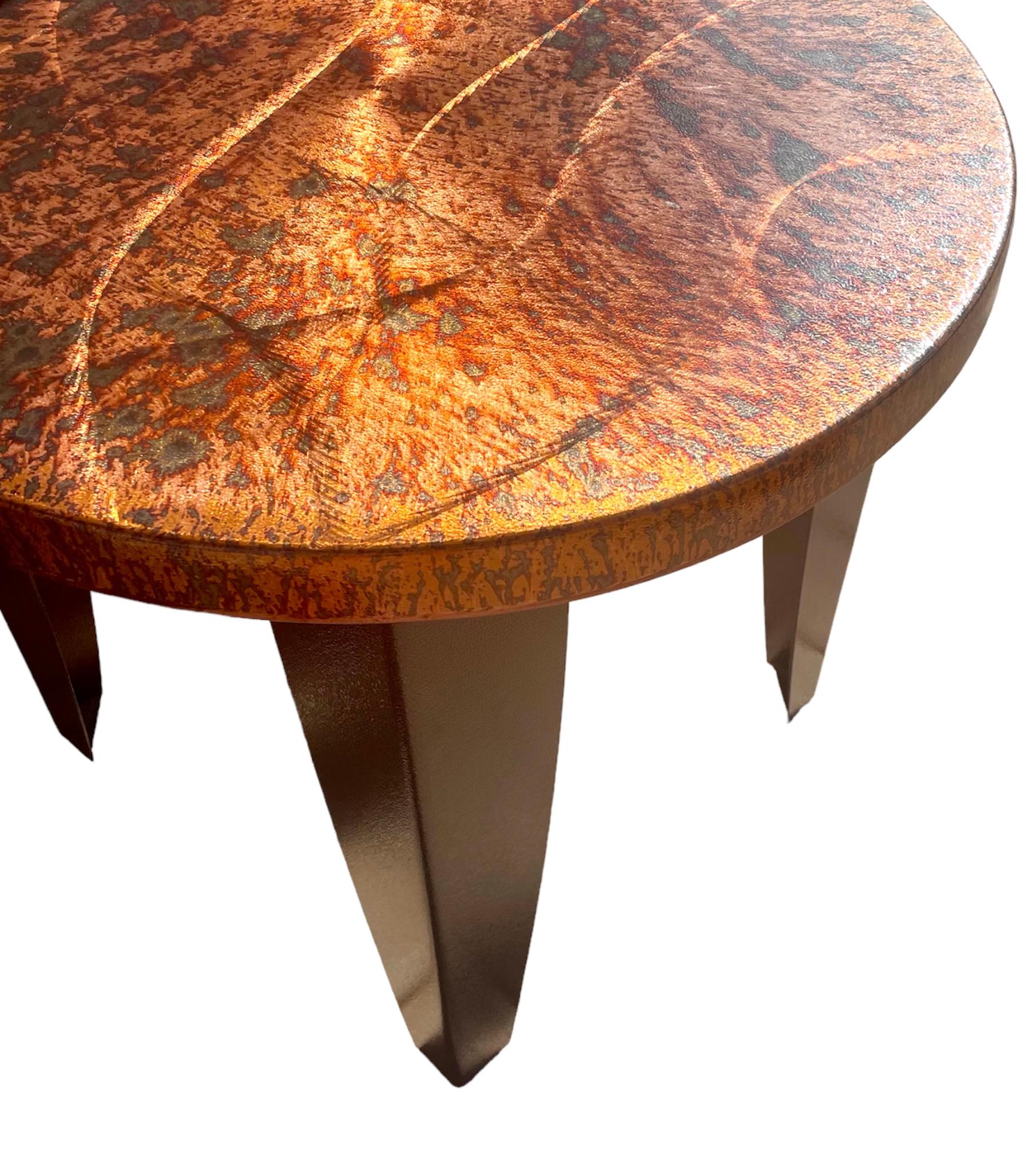 Organic Modern Large Modern Metal & Copper Side tables 
