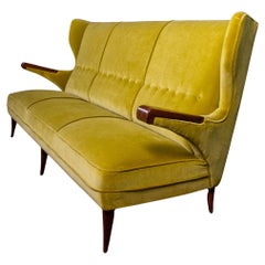Grand canapé ou sofa italien moderne du milieu du siècle, attr. à Osvaldo Borsani