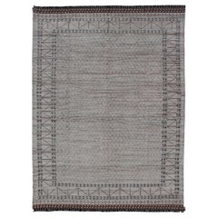 Large Modern Moroccan Abstract Rug With All-Over Design By Keivan Woven Arts 