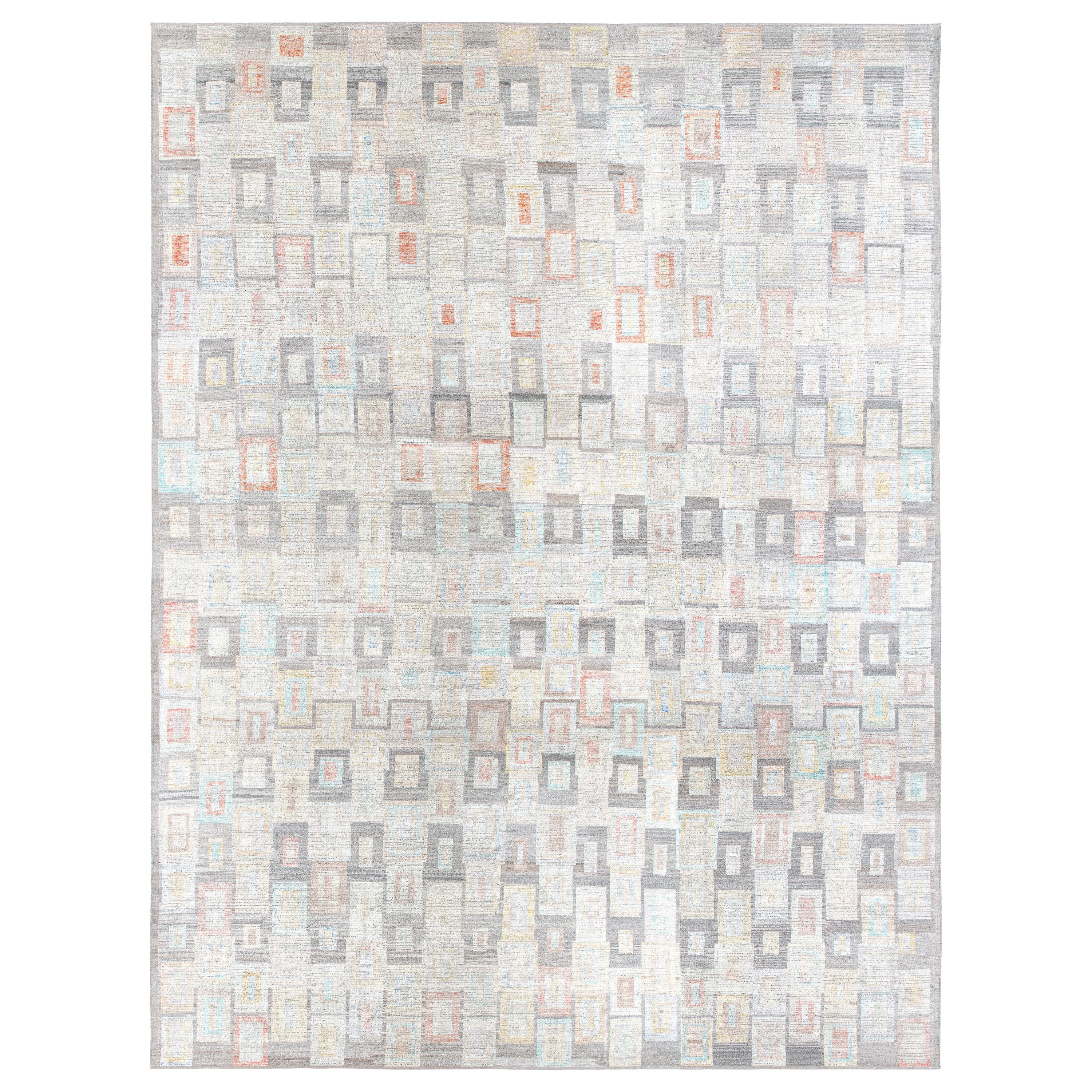 Tappeto moderno grande multi pastello