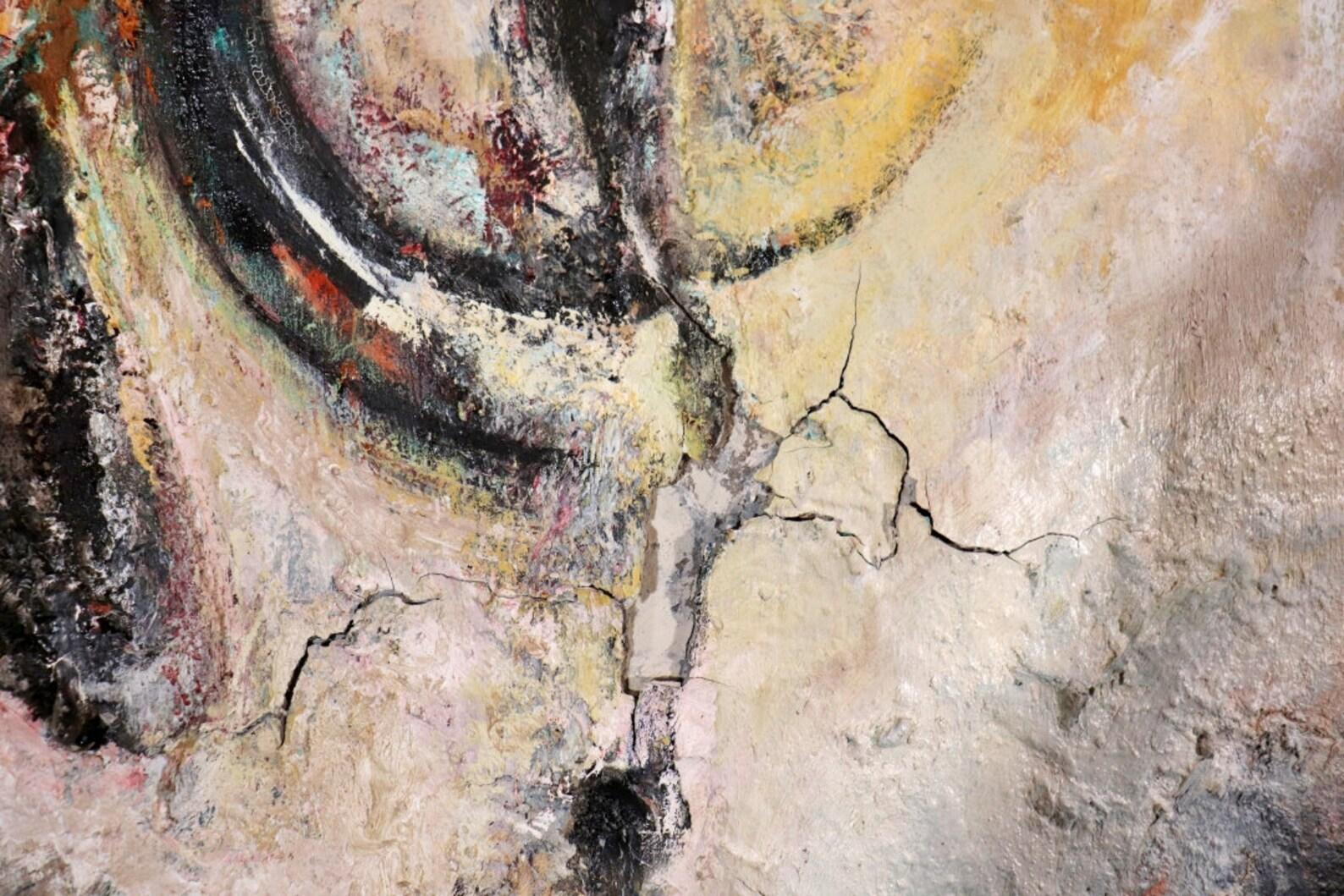 Quadro astratto moderno di grandi dimensioni su tela 