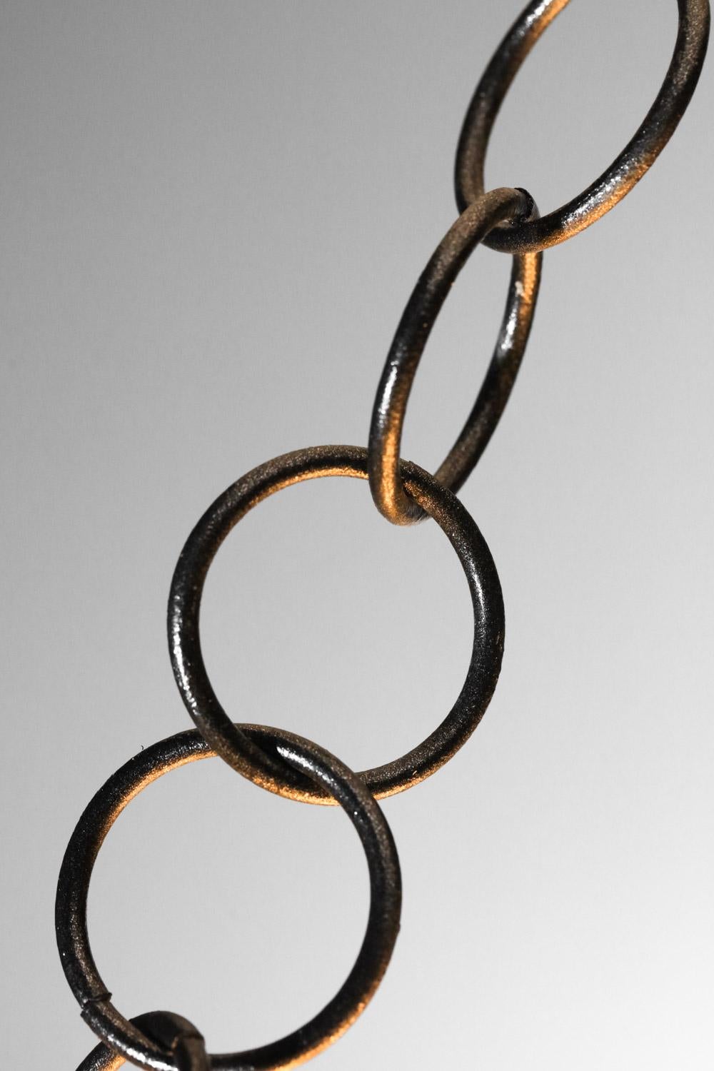 Large modern plaster shell chandelier in style of Diego Giacometti For Sale 8