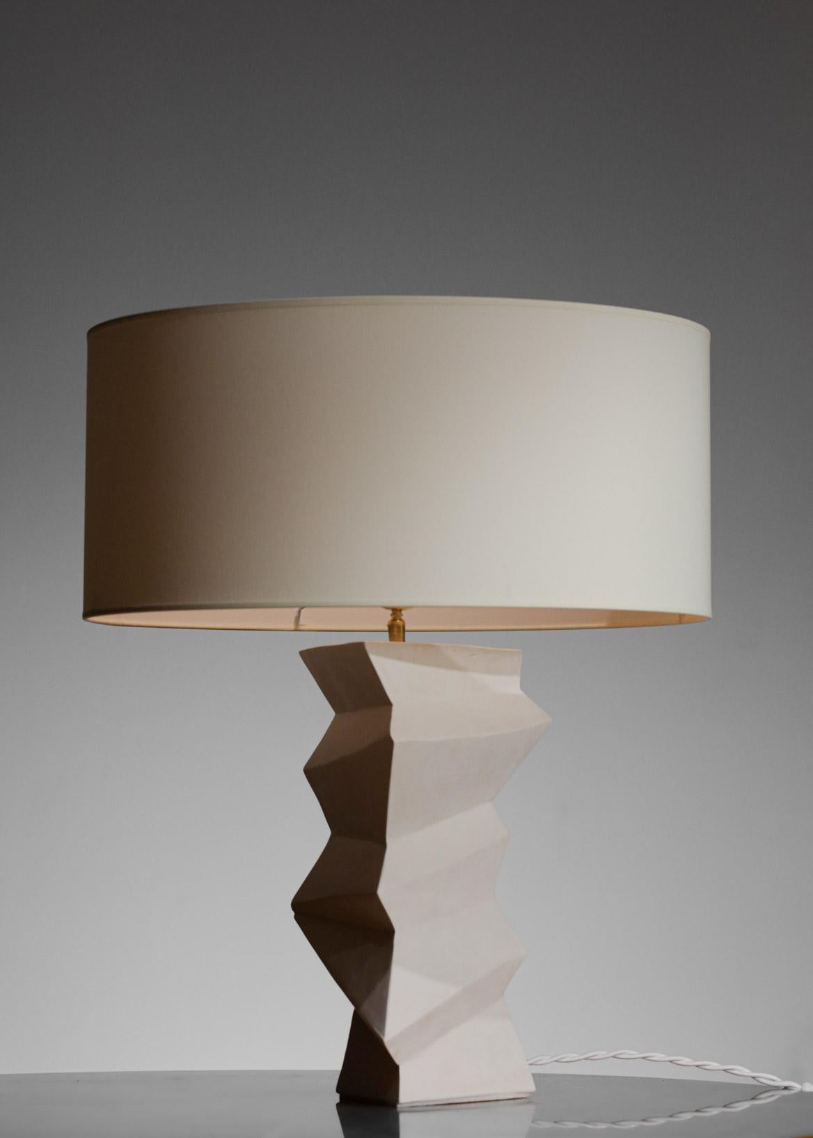 Organic Modern Large Modern Plaster Table Lamp Style Giacometti, G171