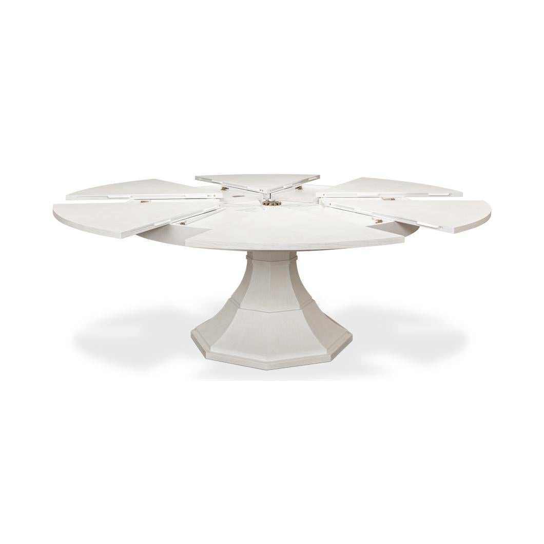 Art Deco Large Modern Round Dining Table For Sale