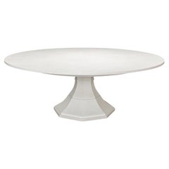 Grande table de salle à manger ronde moderne