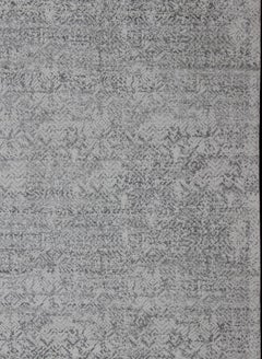 Large Modern Rug With All-Over Minimalist Pattern in Lt. Charcoal, Gray, Silver