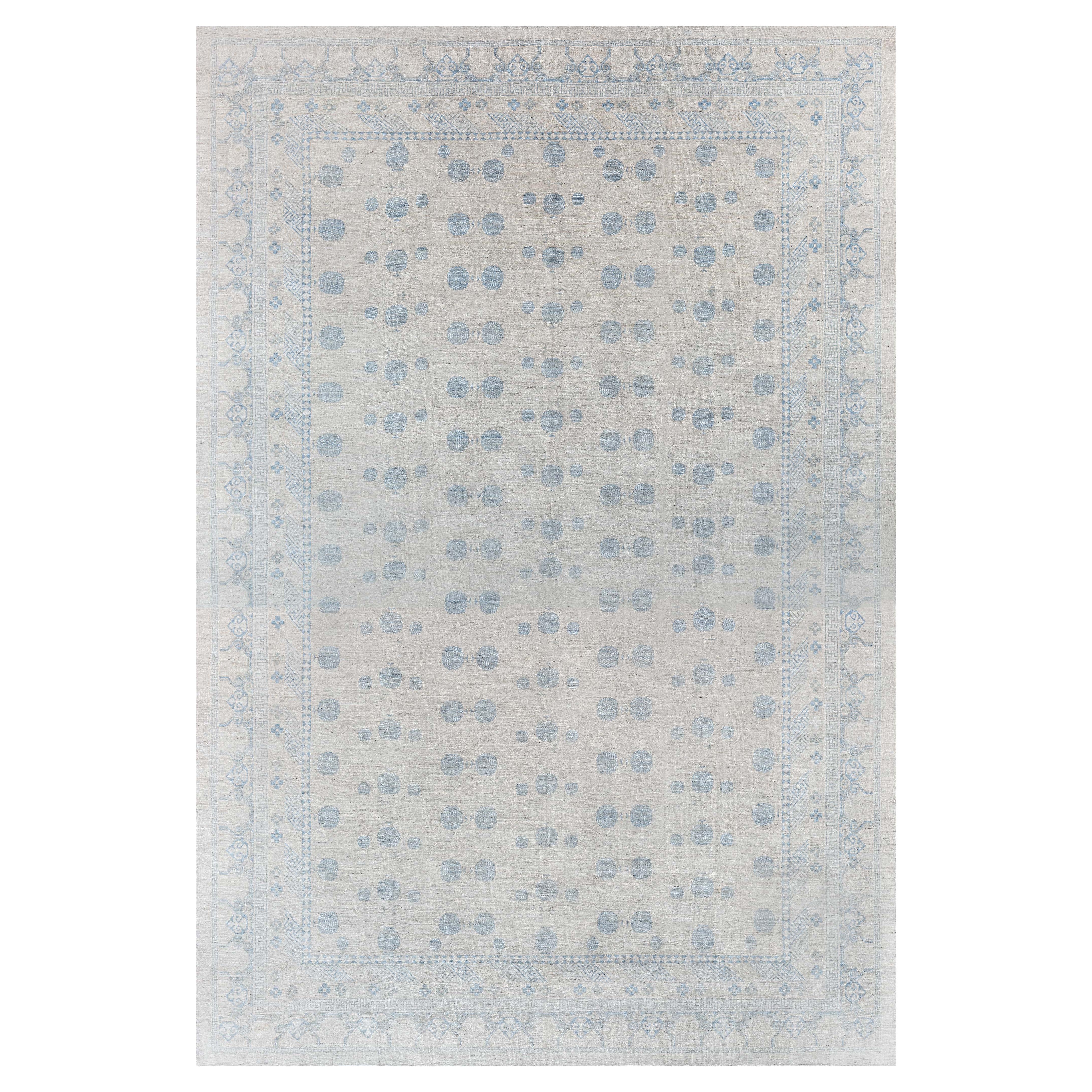 Großer moderner Samarkand-Teppich von Doris Leslie Blau