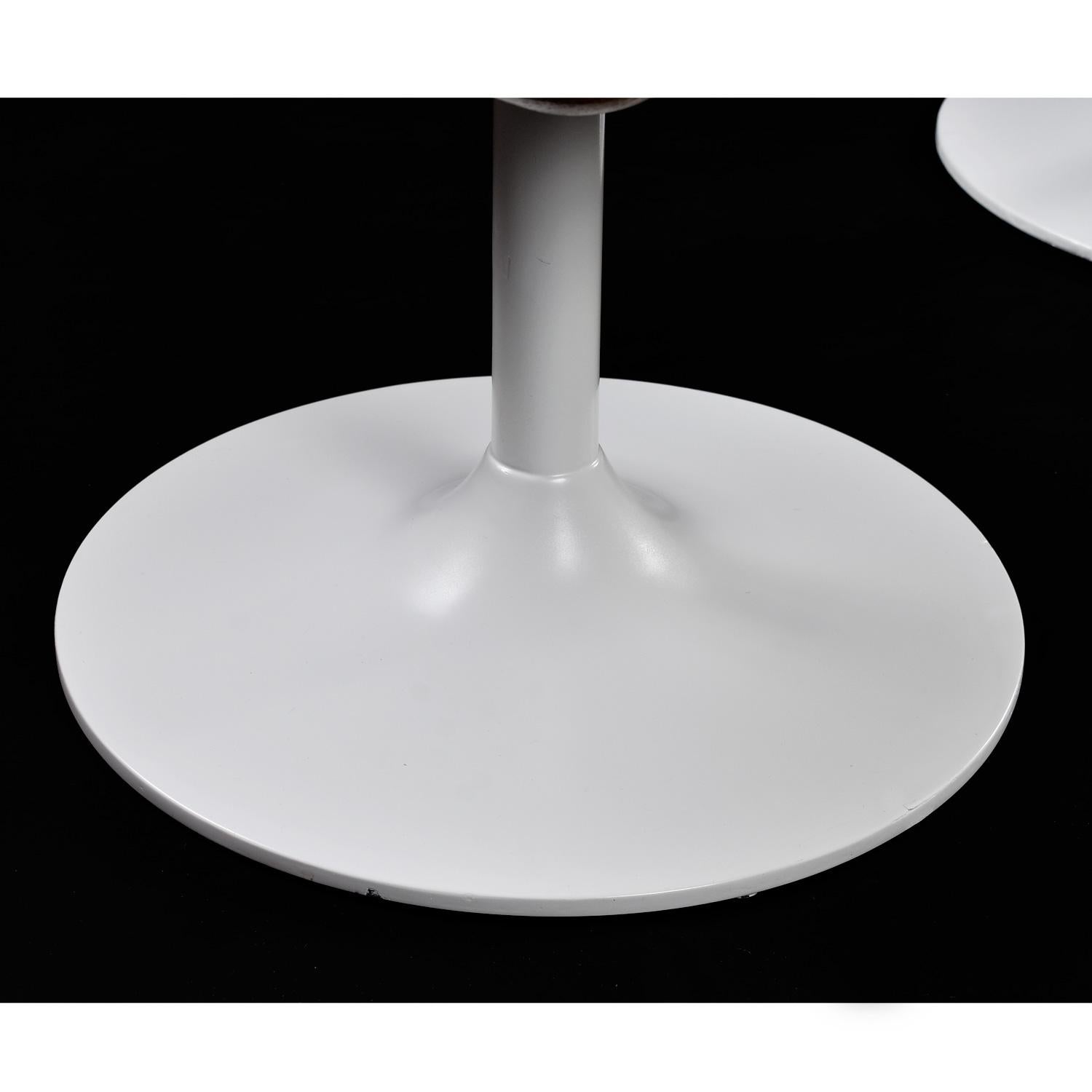 Large Modern Solid Oak Planter on White Tulip Bases with Metal Insert For Sale 2