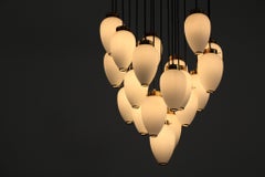 Large Modern Suspension, Hans Agne Jakobsson Style, 19 Lights