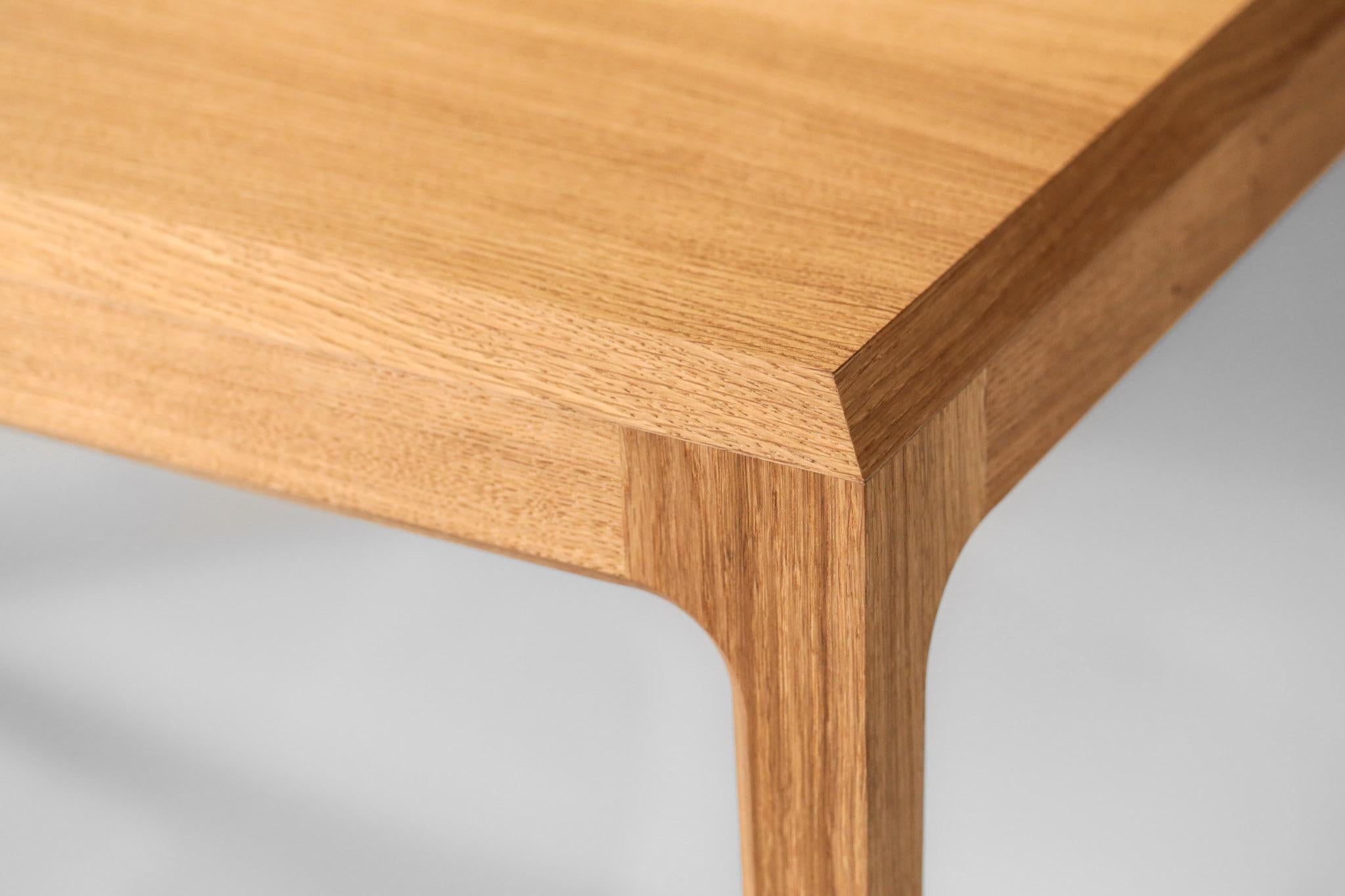 Scandinavian Modern Large Modern Table in Oak Scandinavian Design