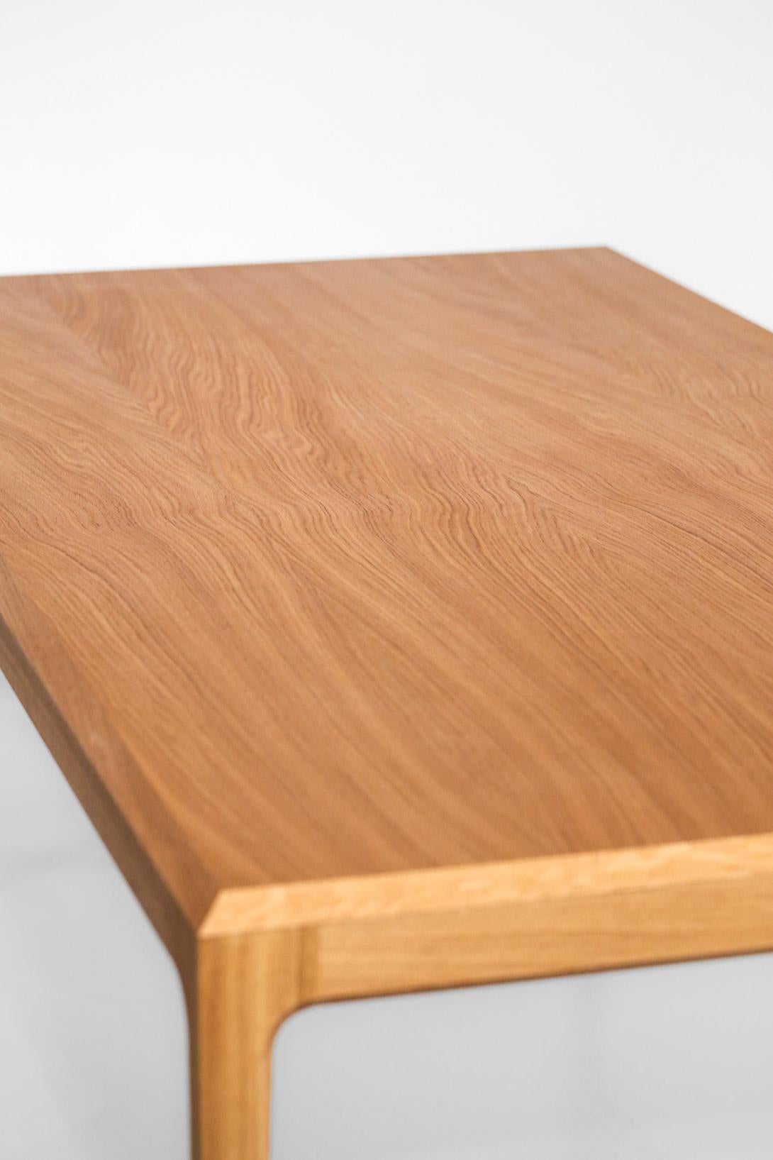 Large Modern Table in Oak Scandinavian Design 1