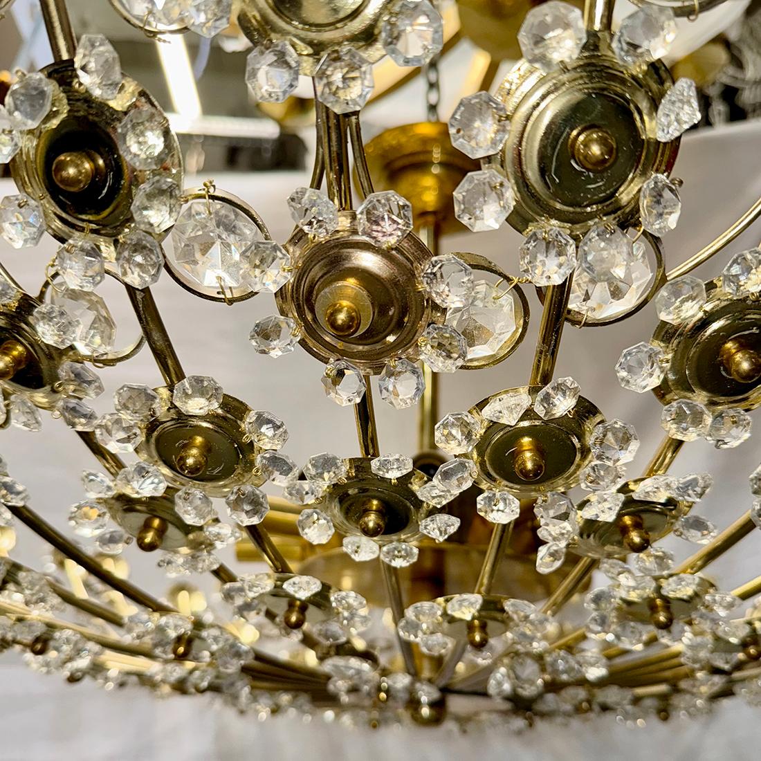 Lámpara de Cristal Moderna Grande Francés en venta