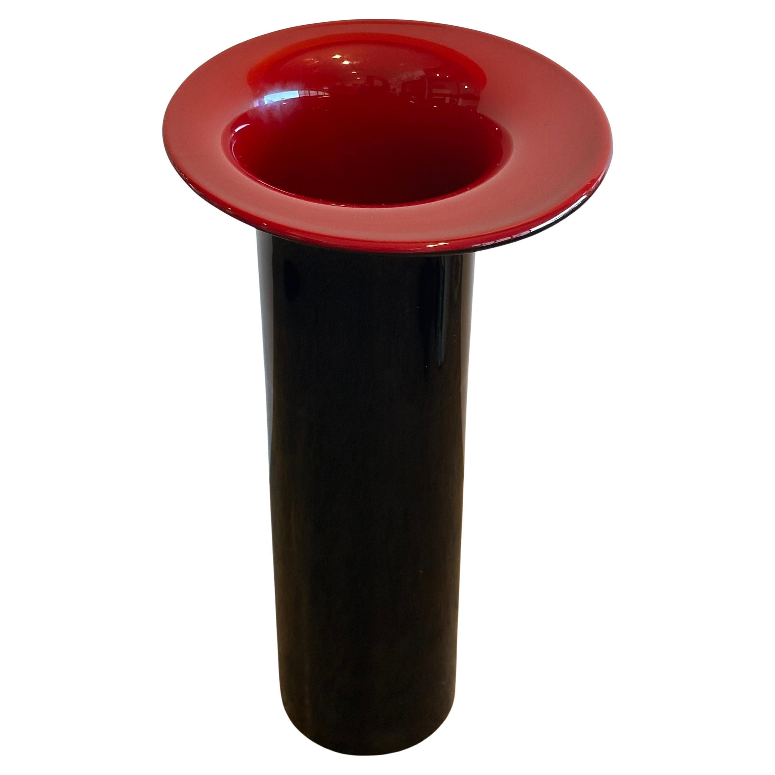 Large Modernist Art Glass Vase by Carlo Nason for Murano Glass