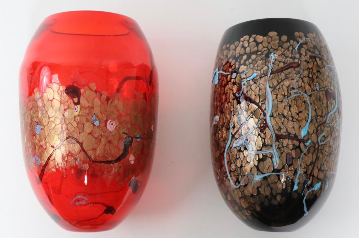 Large Modernist Art Glass Vase by Cristalleria d'Arte Made in Murano 3