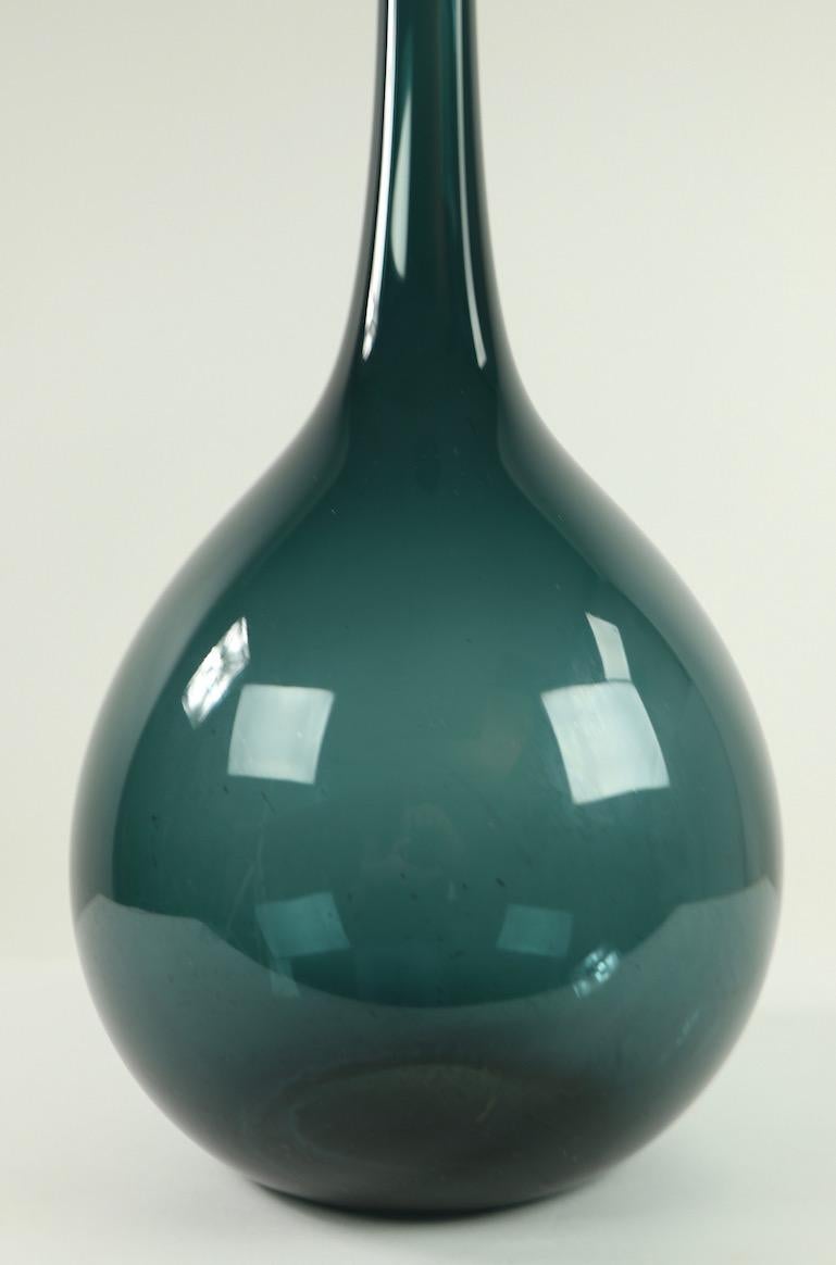 Large Modernist Art Glass Vase 5