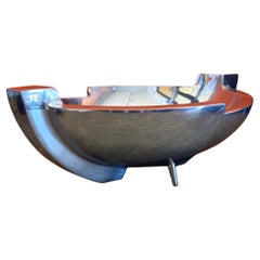 Gran frutero modernista contemporáneo cromado "Wildwood