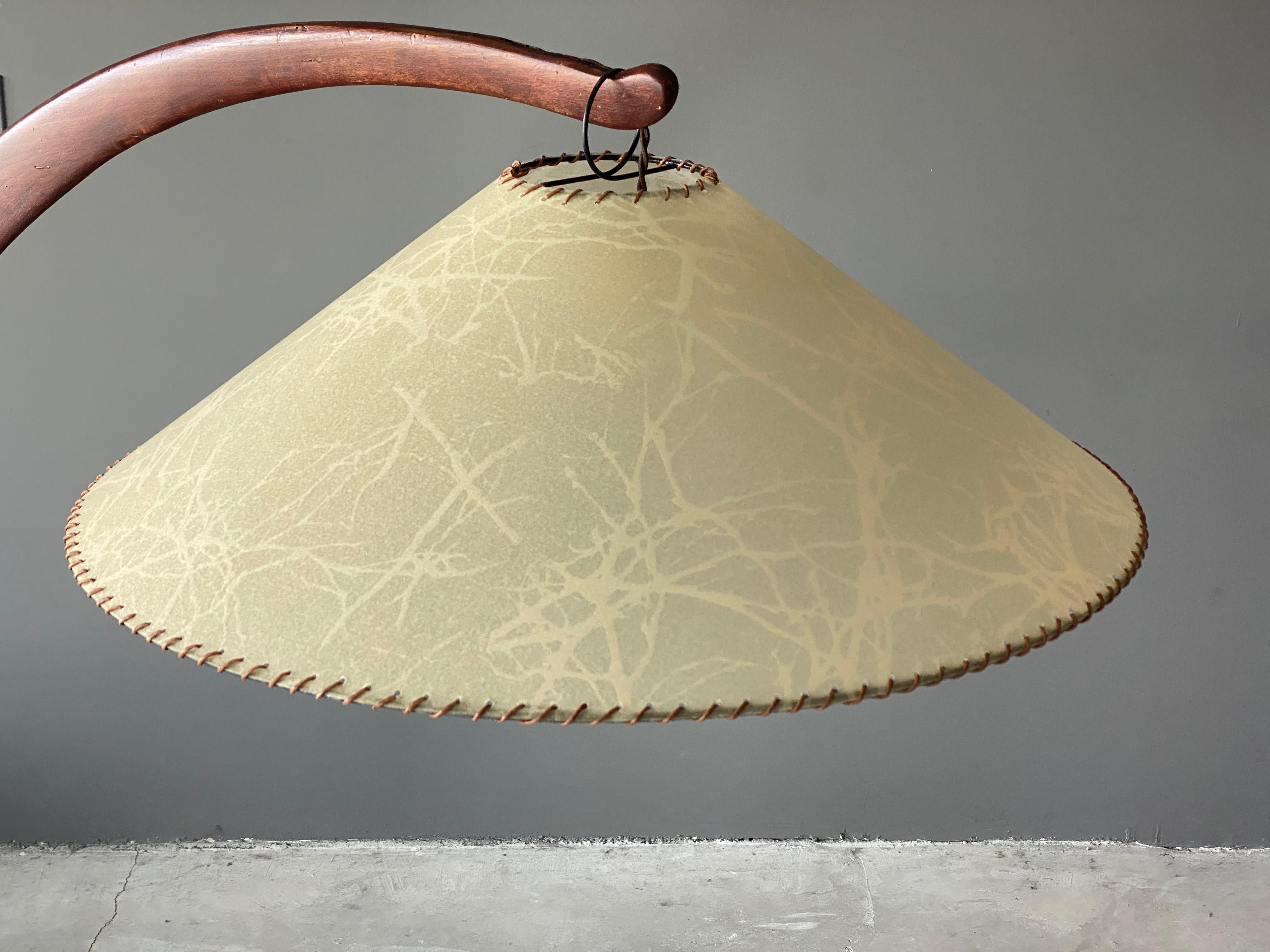 large curved floor lamp