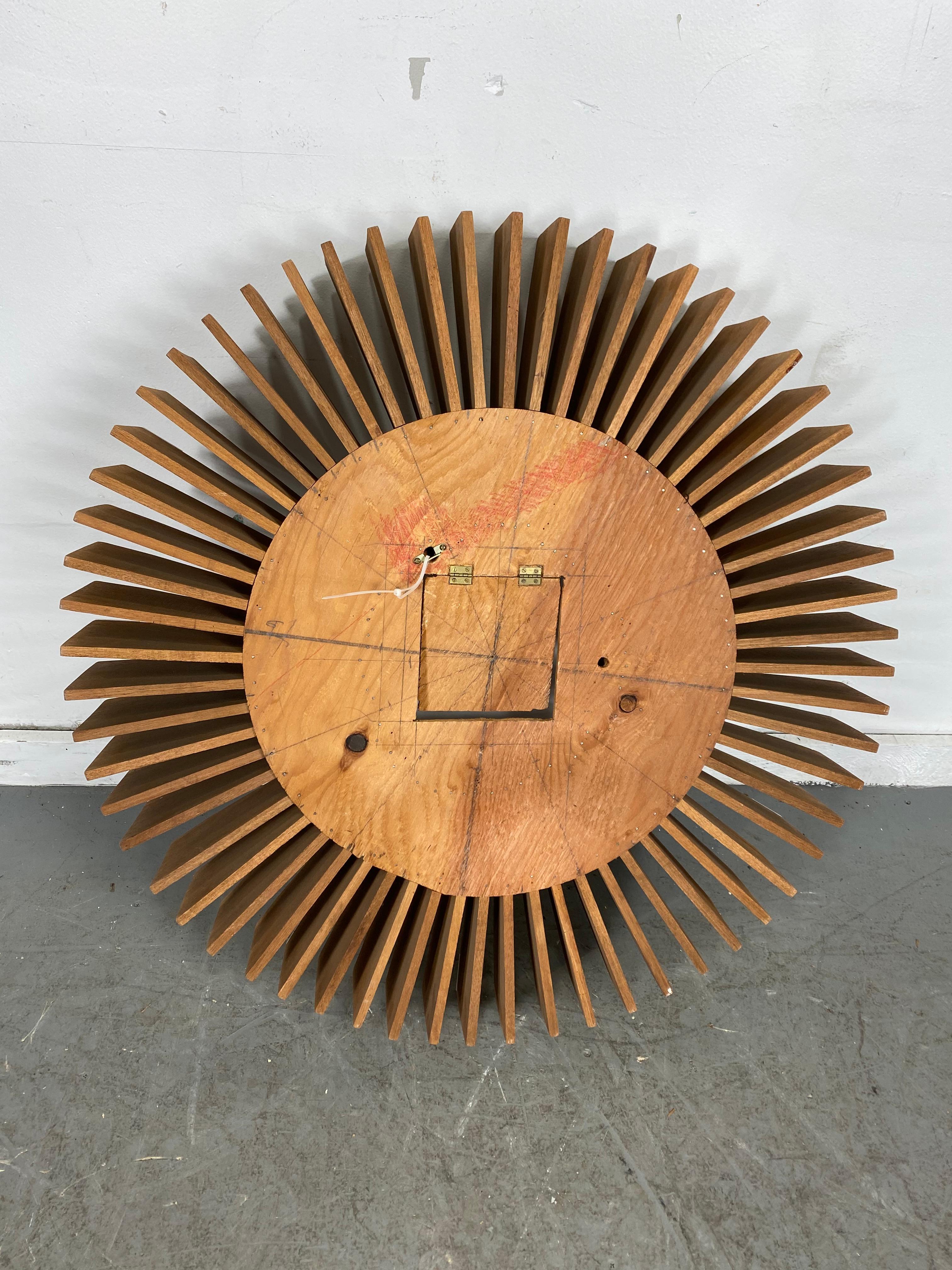 Acrylic Large Modernist Custom Wall Clock, Manner of George Nelson, Irving Harper