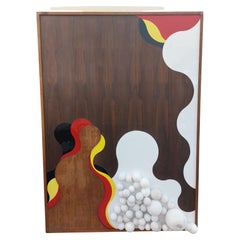 Large Modernist Decorative Panel, 1960s-1970s