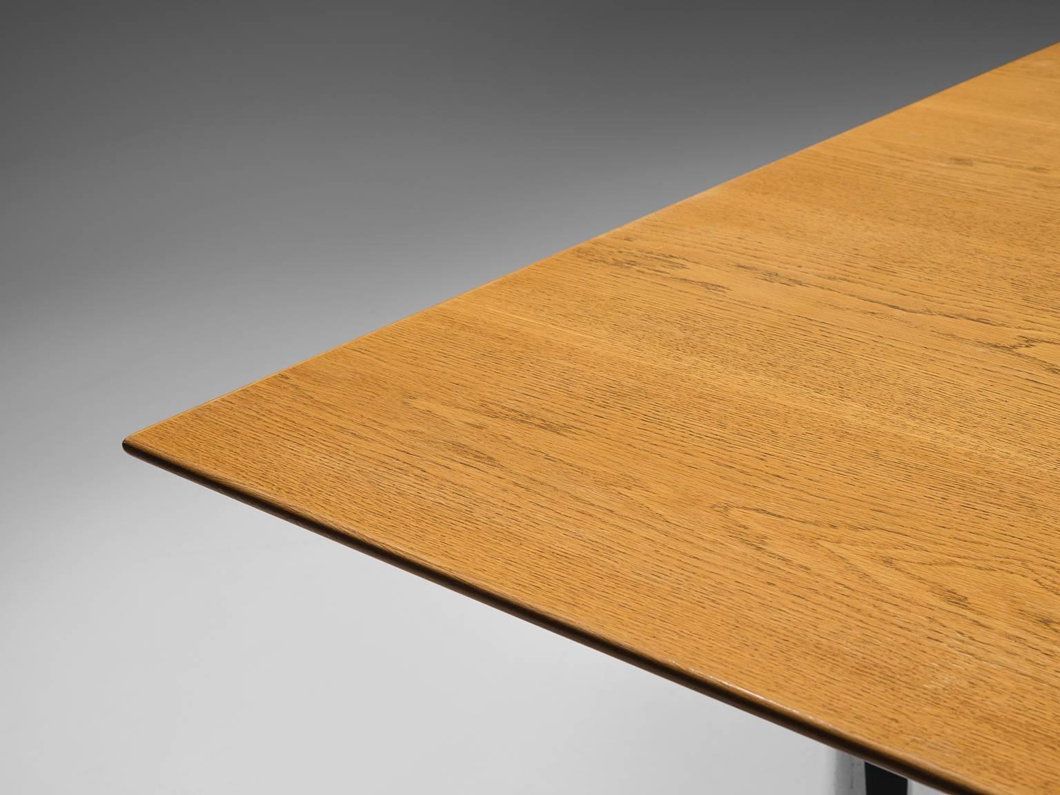 Mid-20th Century Large Modernist Knoll Table in with Steel Legs