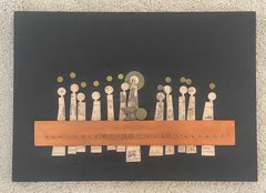 Large Modernist "Last Supper" Wall Sculpture by Talleres Monastico
