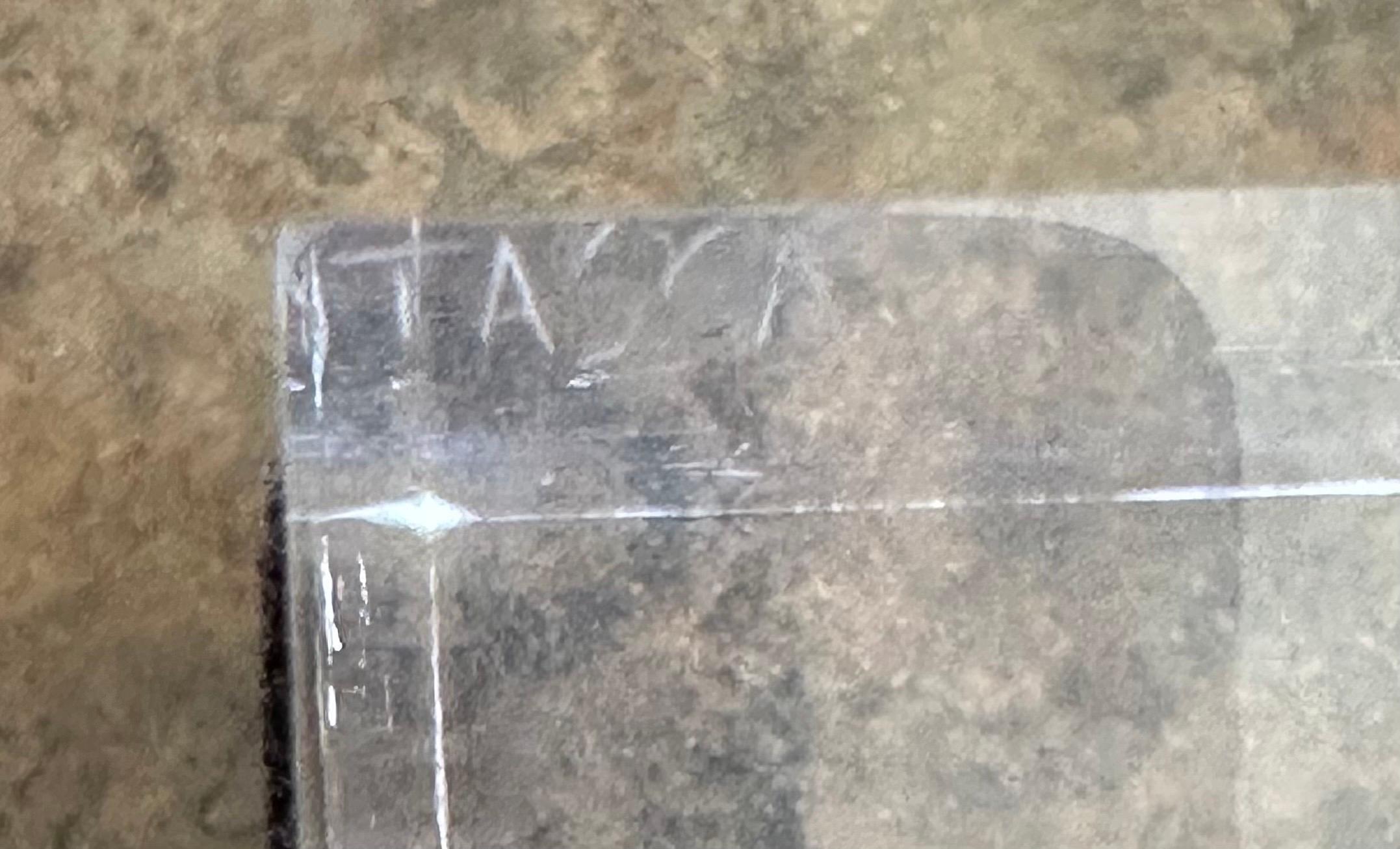 Large Modernist Lucite Block Prism Sculpture by Alessio Tasca For Sale 8