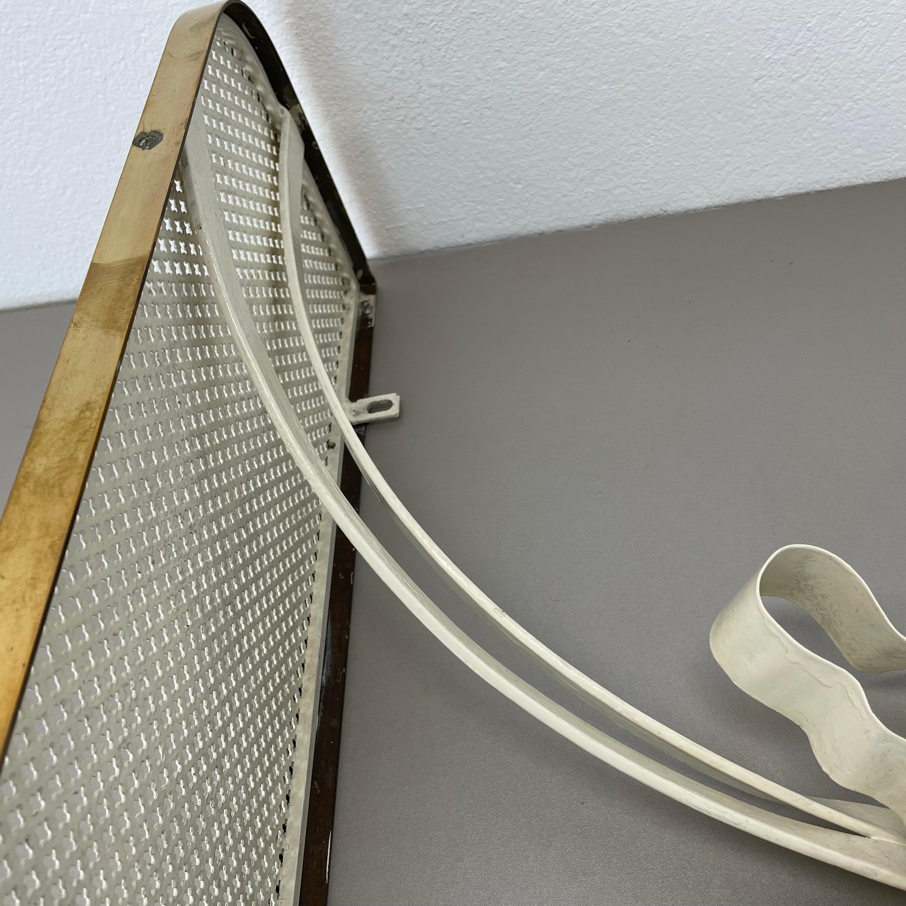 large modernist Matégot Style metal Brass Wall Board 