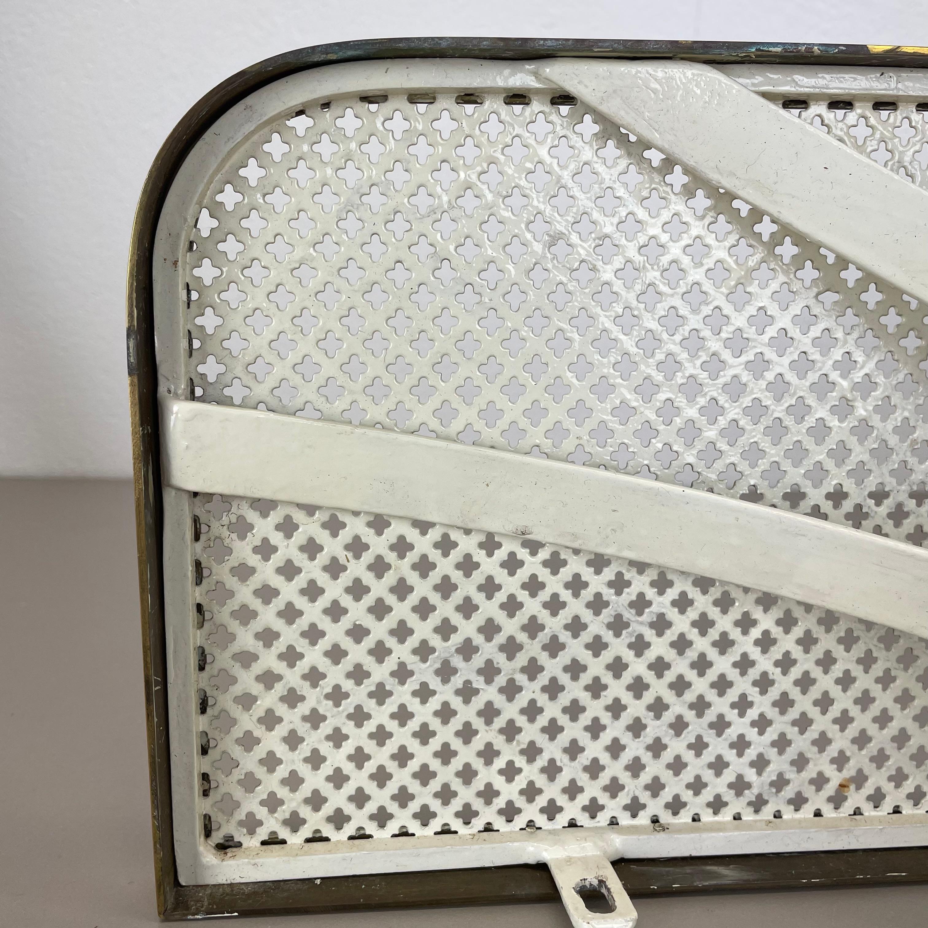 large modernist Matégot Style metal Brass Wall Board 