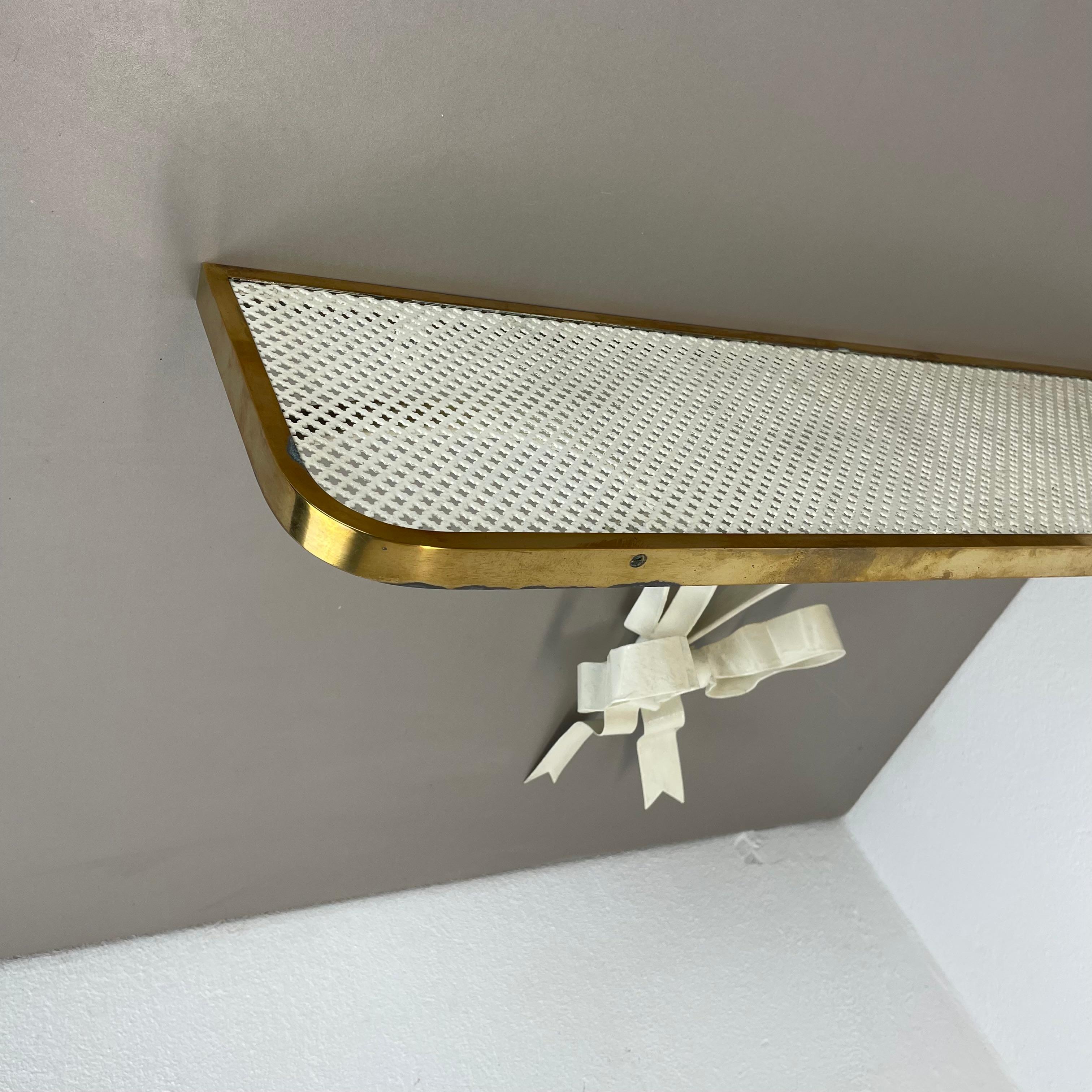French large modernist Matégot Style metal Brass Wall Board 