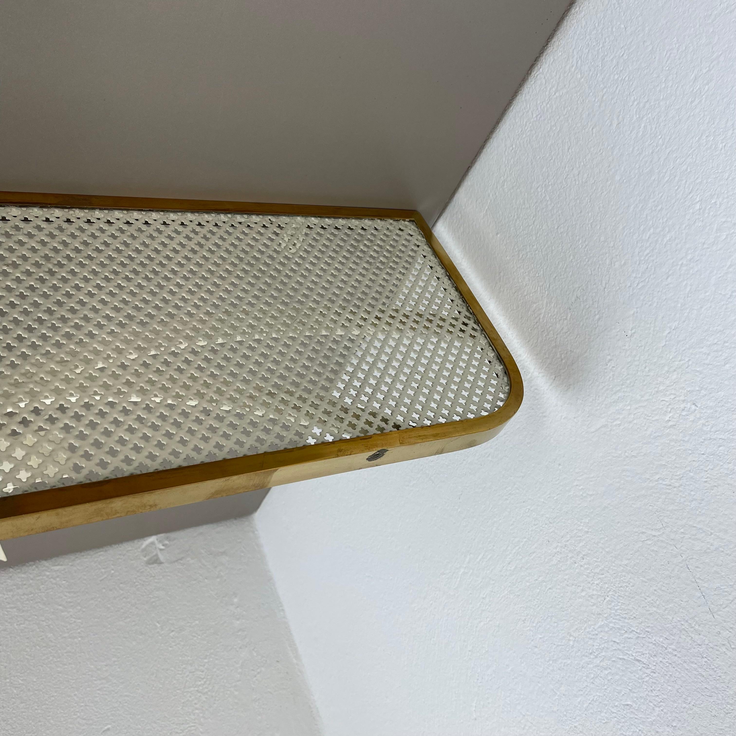20th Century large modernist Matégot Style metal Brass Wall Board 