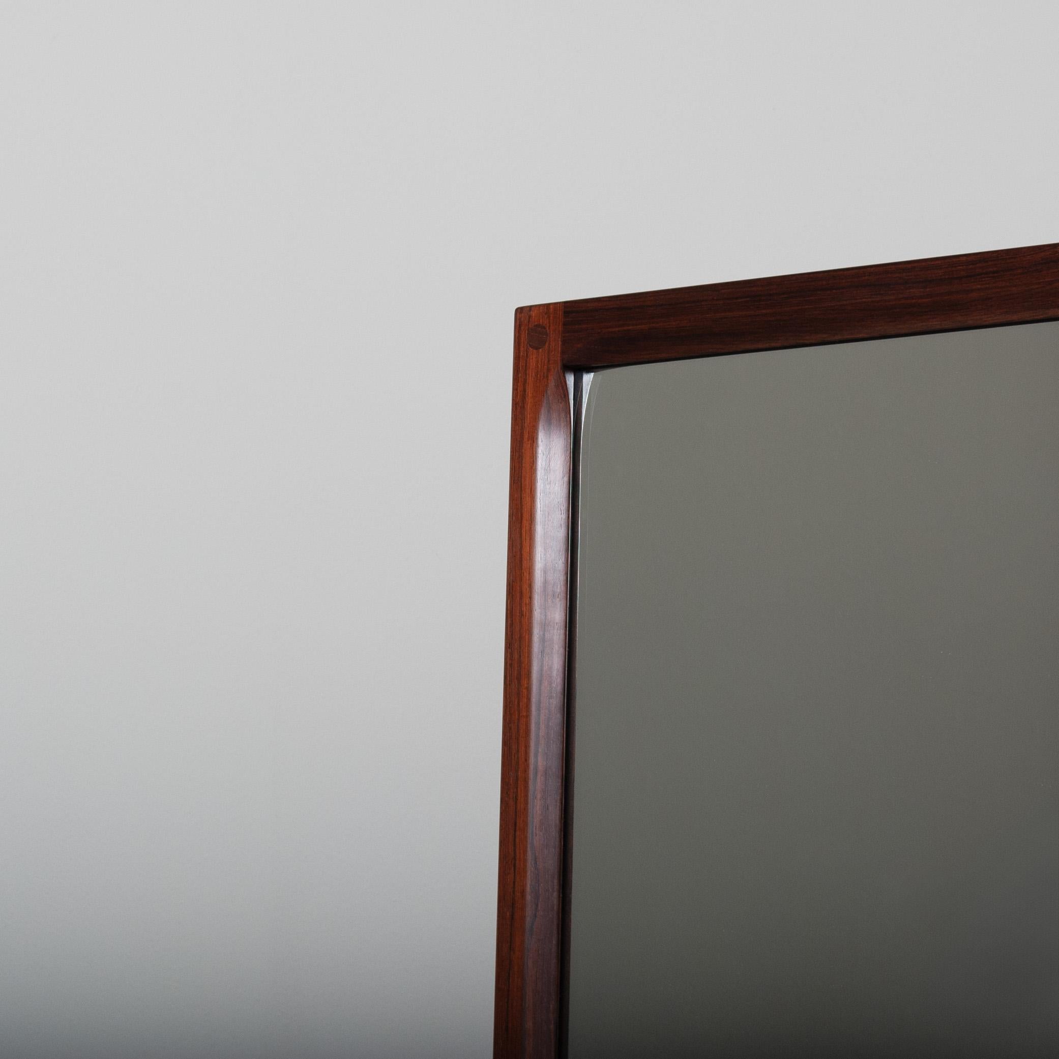 20th Century Large Modernist Mirror, Kai Kristiansen, Aksel Kjersgaard