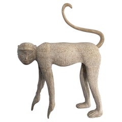 Large Modernist Monkey Sculpture, Manner of Lalanne