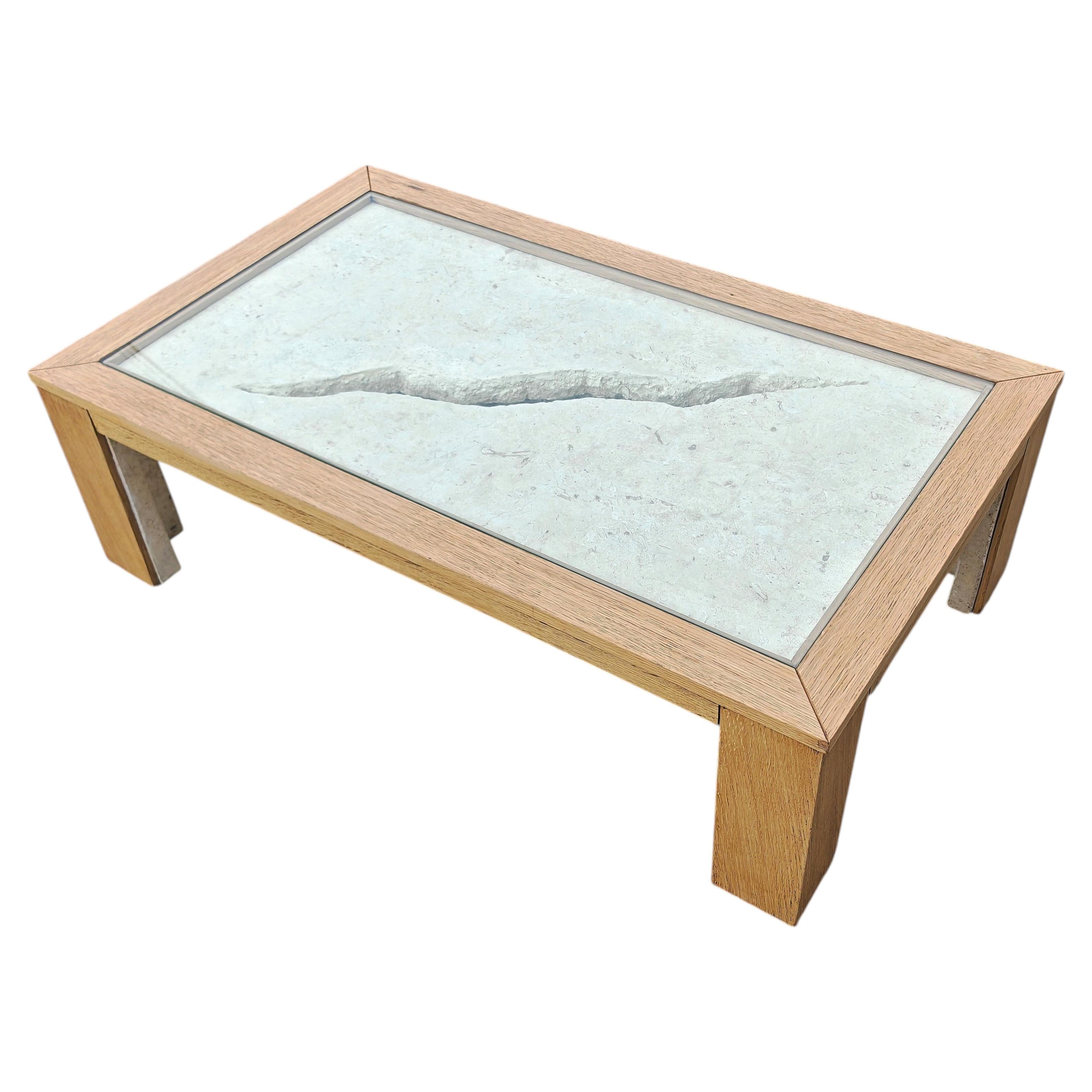 Grande table basse rectangulaire moderniste par Marzio Cecchi, Italie, années 1970 en vente