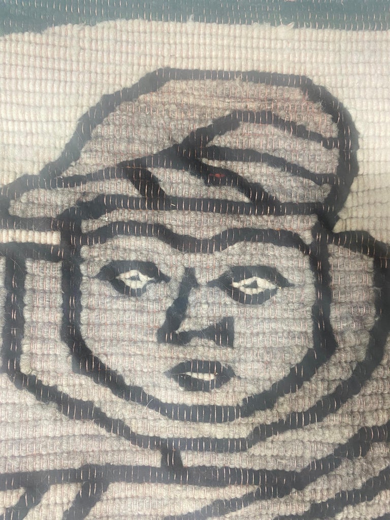 Large Modernist Rug / Weaving, Depicting 3 Musicians, Hand Loomed For ...