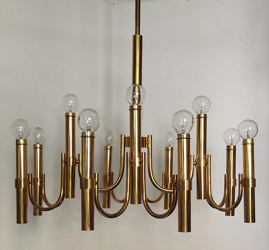 Large Modernist Sciolari Chandeliers Pendants, Italy, 1960s For Sale 1