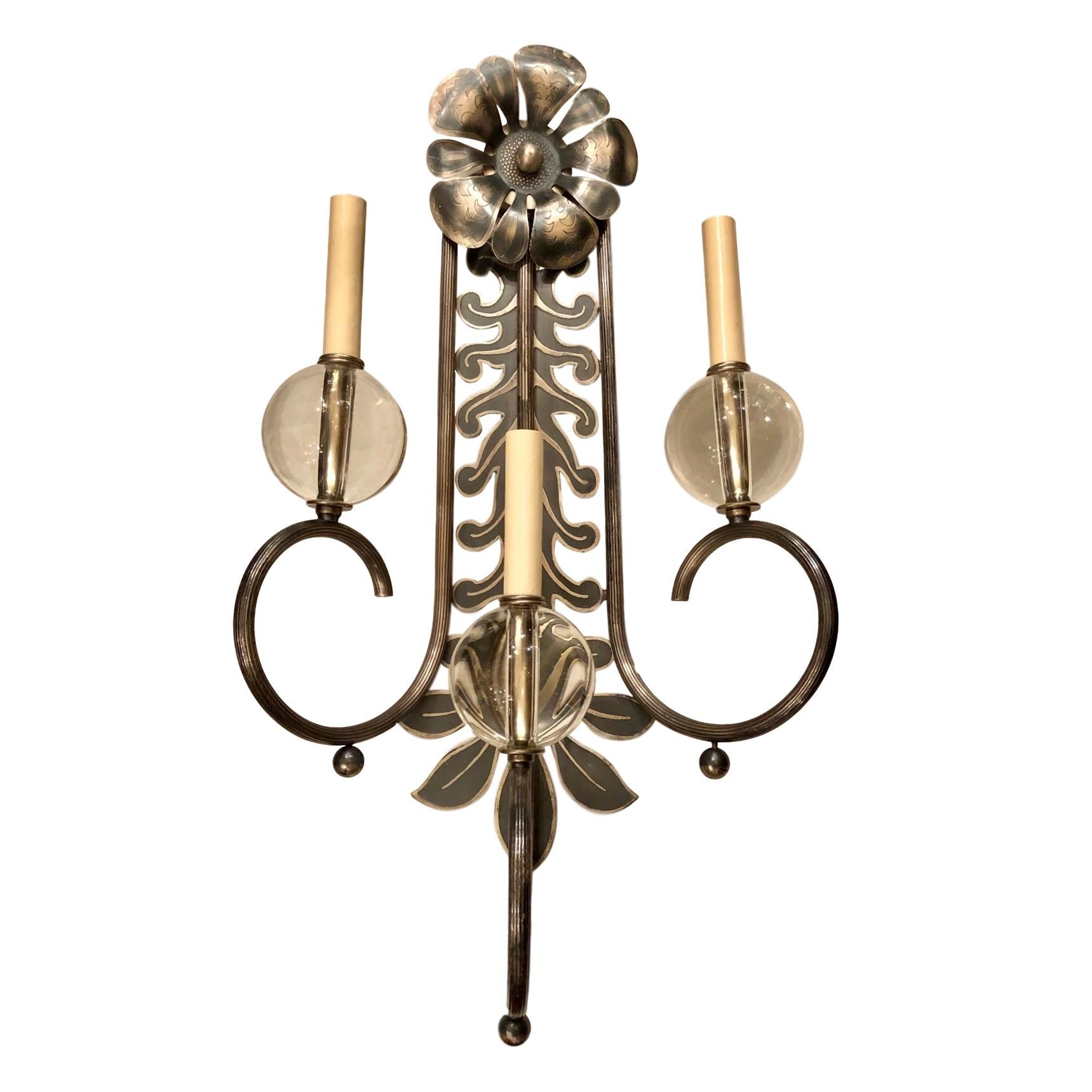 Large Modernist Sconces In Good Condition For Sale In New York, NY
