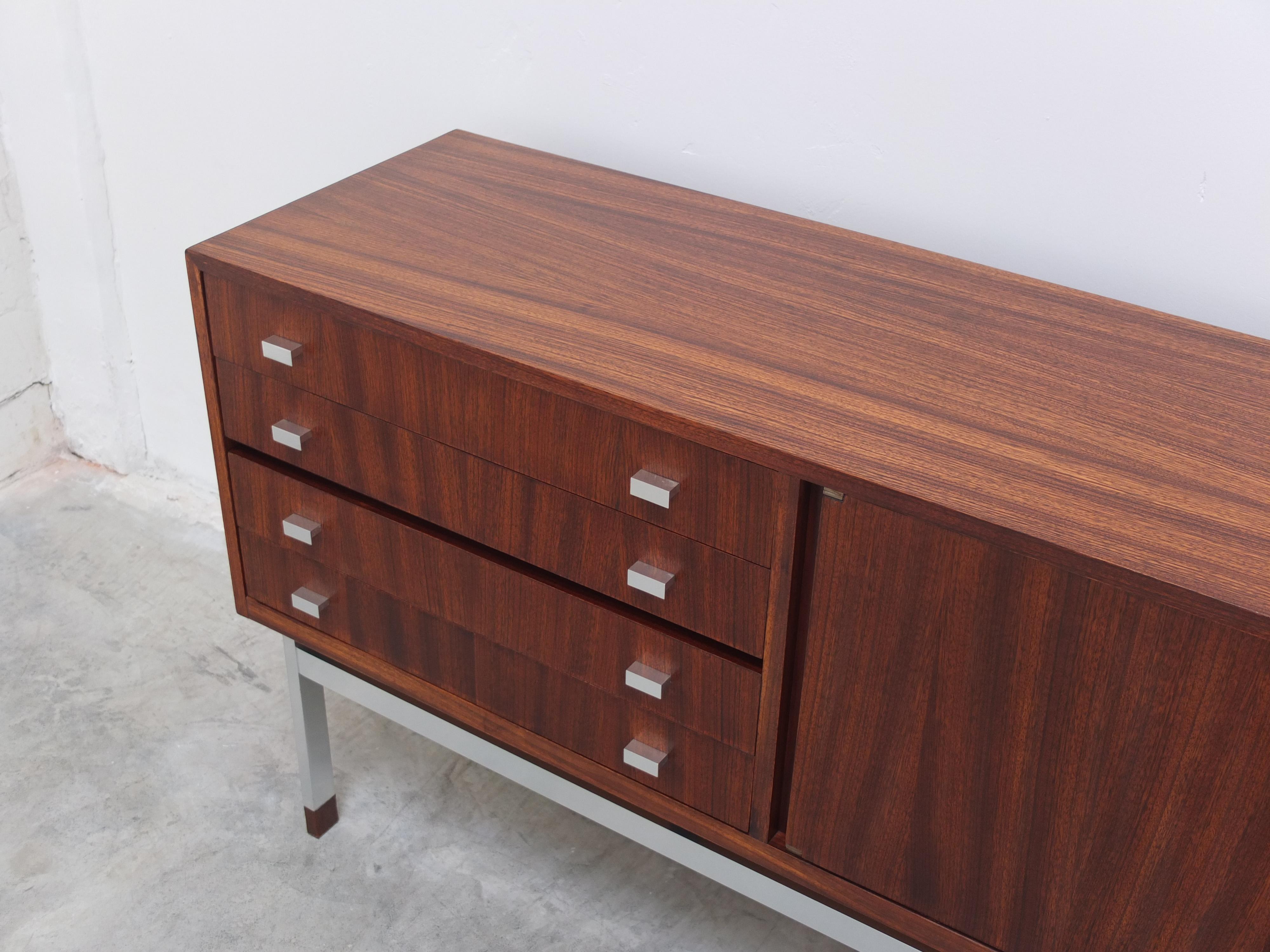 Metal Large Modernist Sideboard by Oswald Vermaercke for V-Form, 1960s For Sale