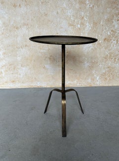 Large Modernist Spanish Iron Drinks Table