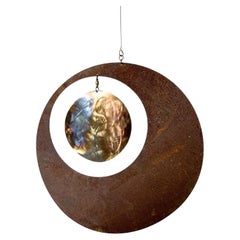 Große modernistische Stahlskulptur für den Außenbereich Kinetics Hanging Mobile 1980s