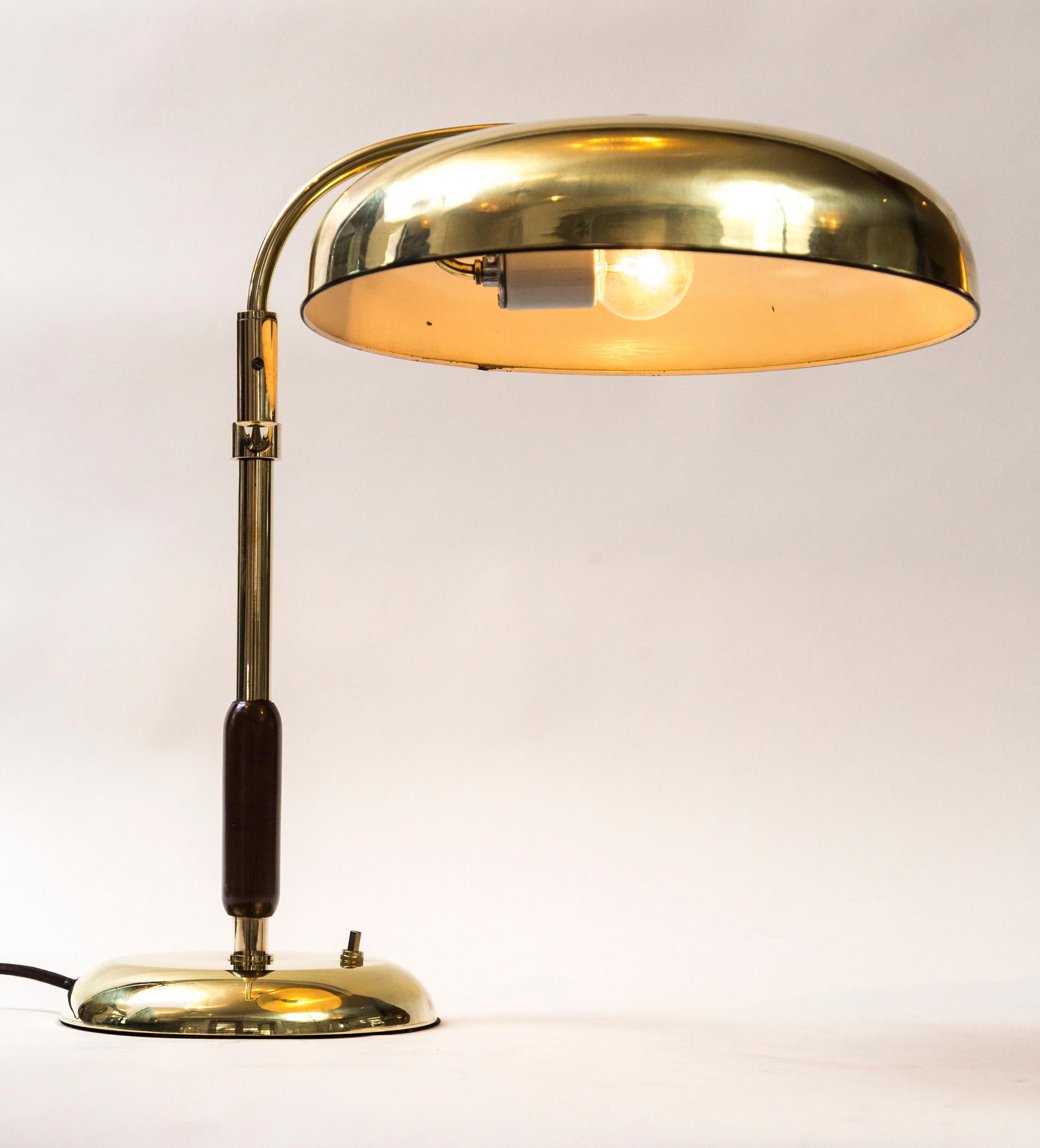 French Large Modernist Table Lamp, Maison Desny, 1930
