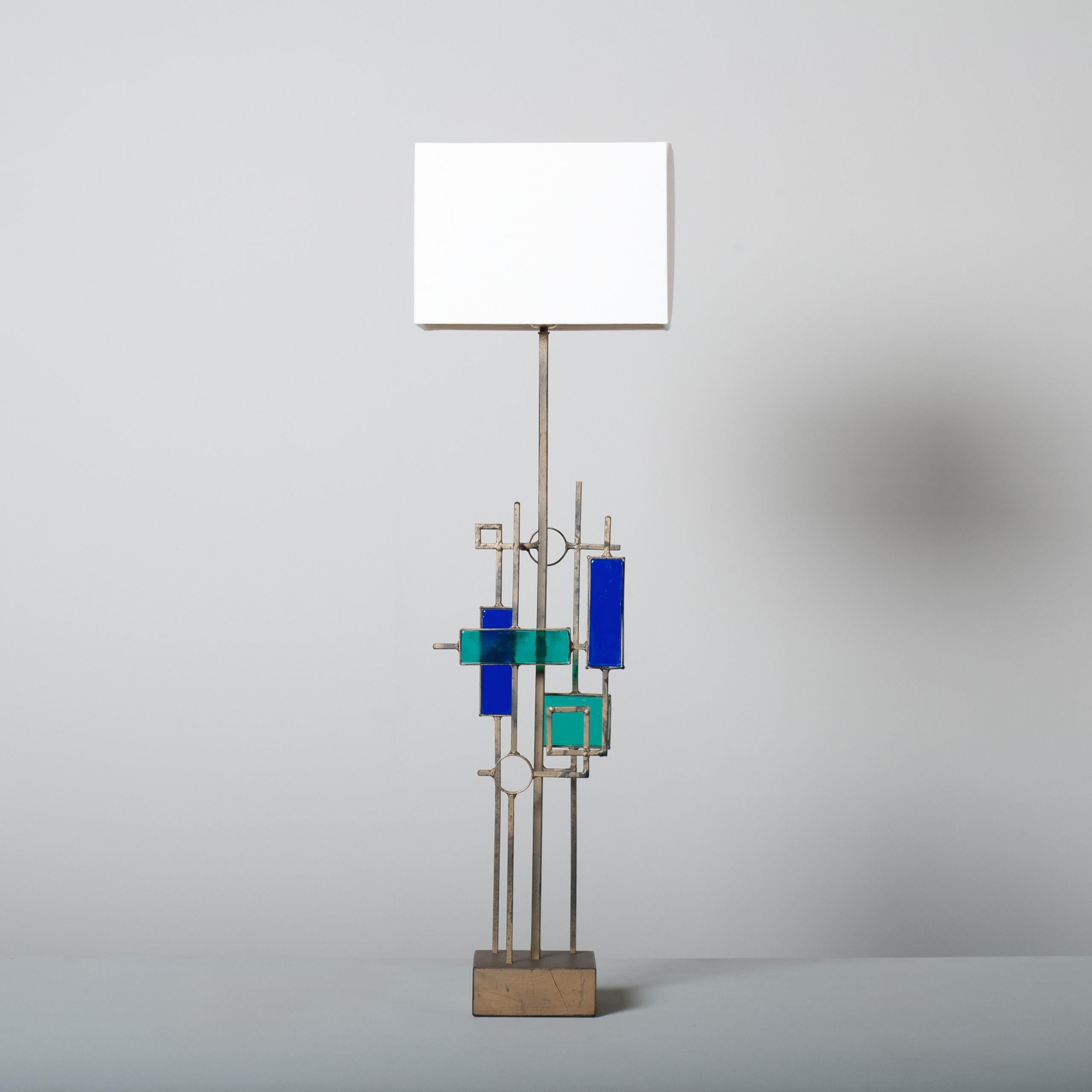 Iron Large Modernist Table Lamp, Svend Aage Holm Sørensen For Sale