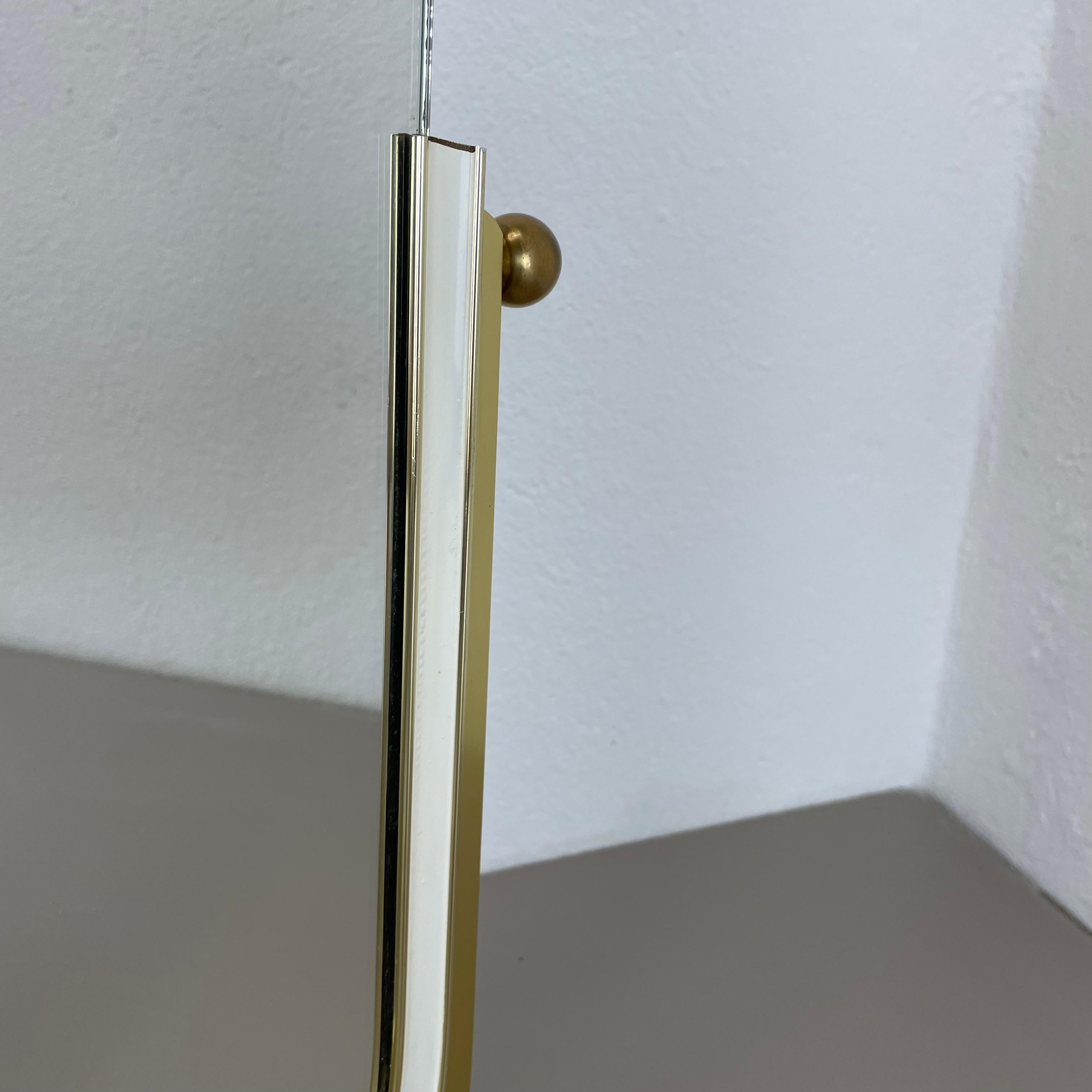 Large Modernist Table Mirror Vereinigte Werkstätten München attrib. Germany 1950 For Sale 5